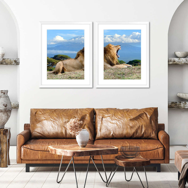 Roaring Safari Lion Wall Art