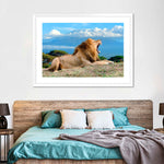 Roaring Safari Lion Wall Art