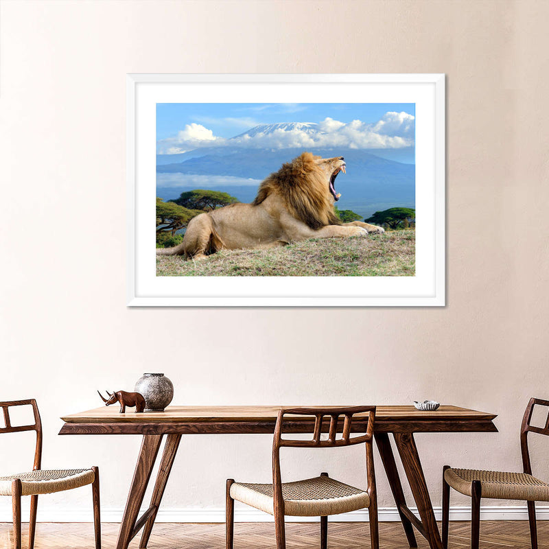 Roaring Safari Lion Wall Art