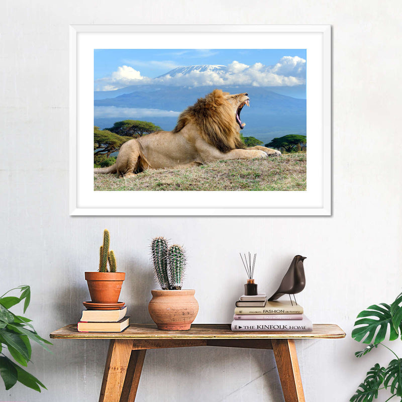 Roaring Safari Lion Wall Art
