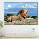 Roaring Safari Lion Wall Art