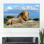 Roaring Safari Lion Wall Art