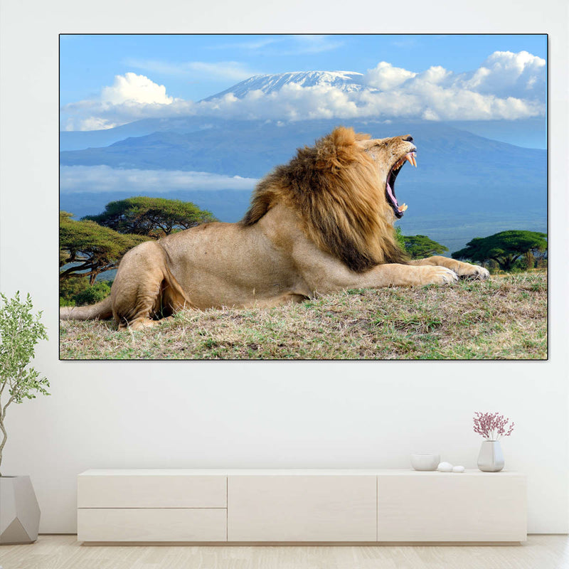 Roaring Safari Lion Wall Art