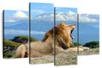 Roaring Safari Lion Wall Art