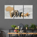 Iconic Safari Animals Wall Art