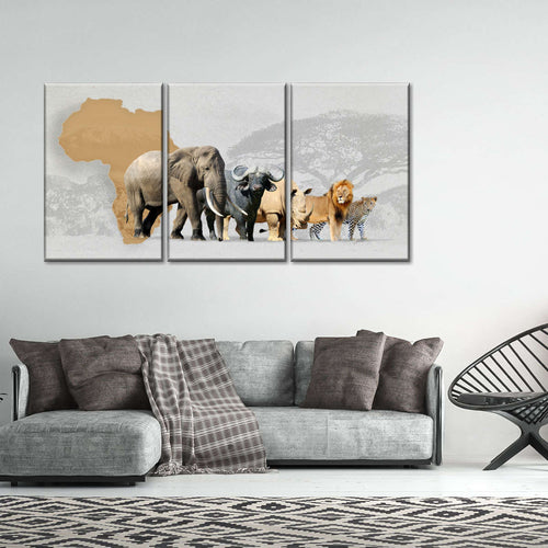 Iconic Safari Animals Wall Art