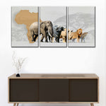 Iconic Safari Animals Wall Art