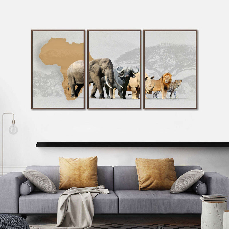 Iconic Safari Animals Wall Art