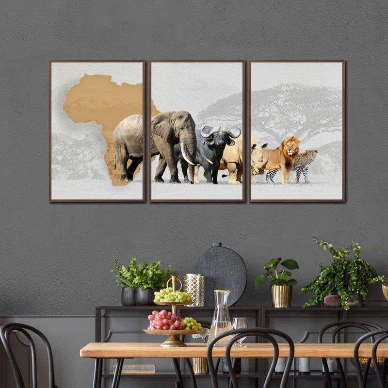 Iconic Safari Animals Wall Art