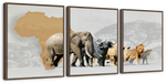 Iconic Safari Animals Wall Art