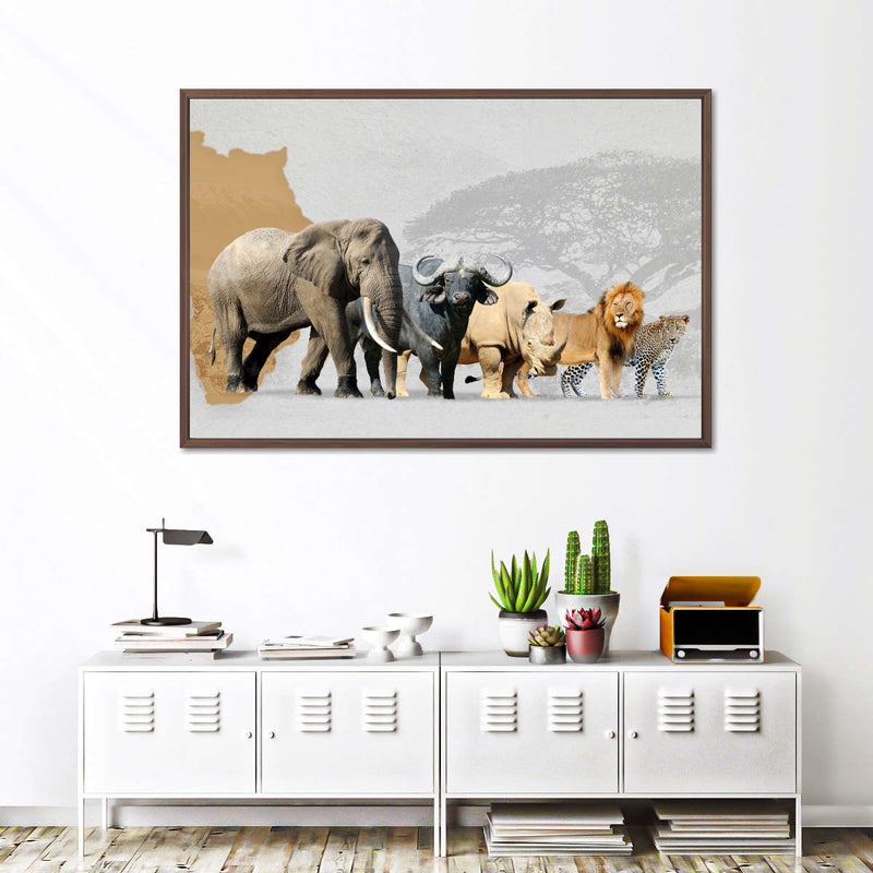 Iconic Safari Animals Wall Art