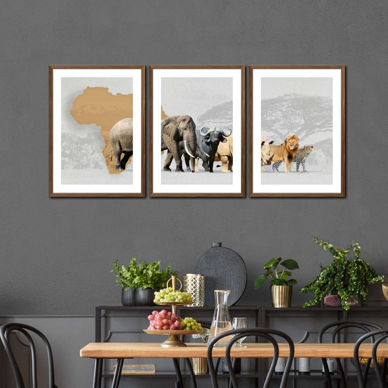 Iconic Safari Animals Wall Art