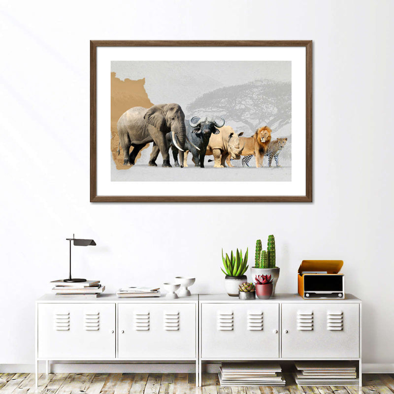 Iconic Safari Animals Wall Art