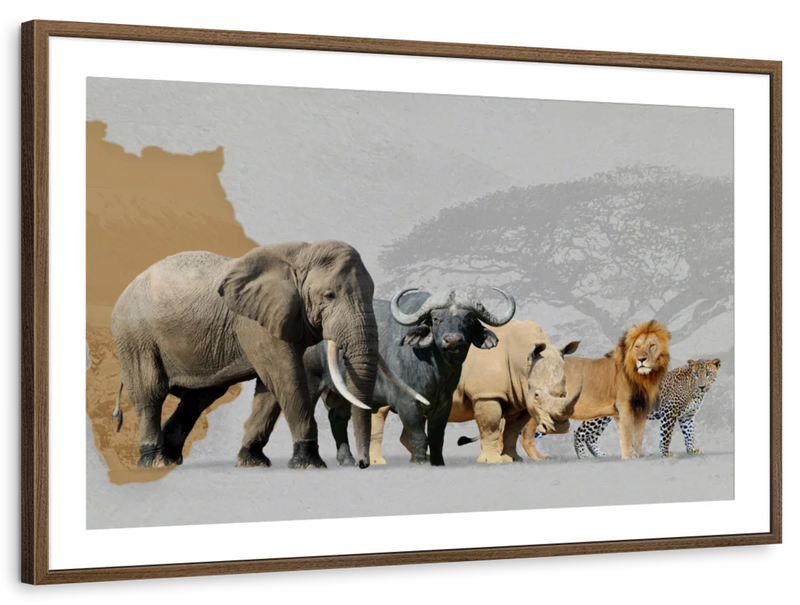 Iconic Safari Animals Wall Art