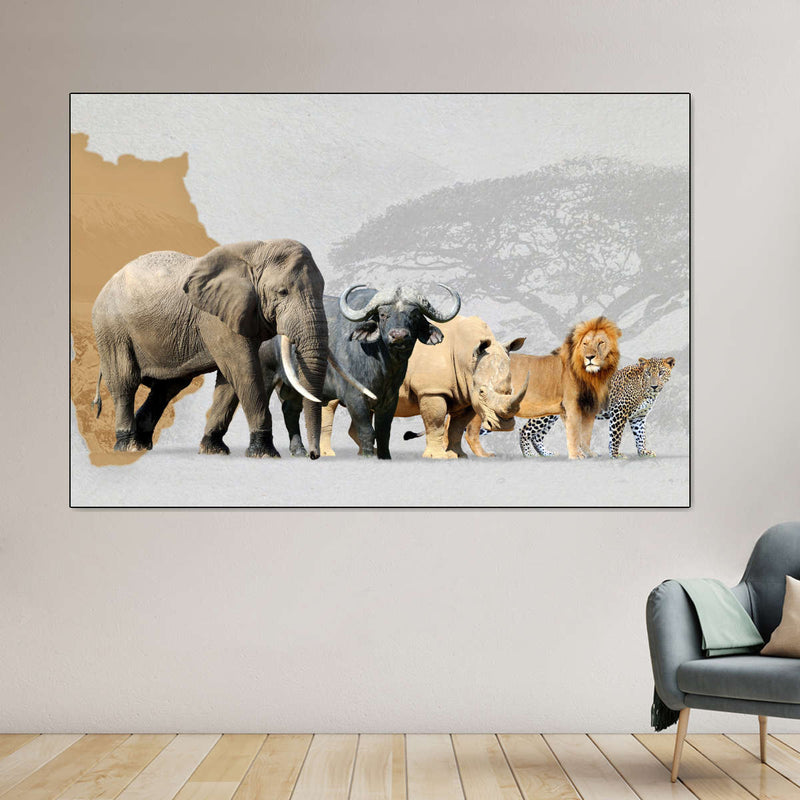 Iconic Safari Animals Wall Art