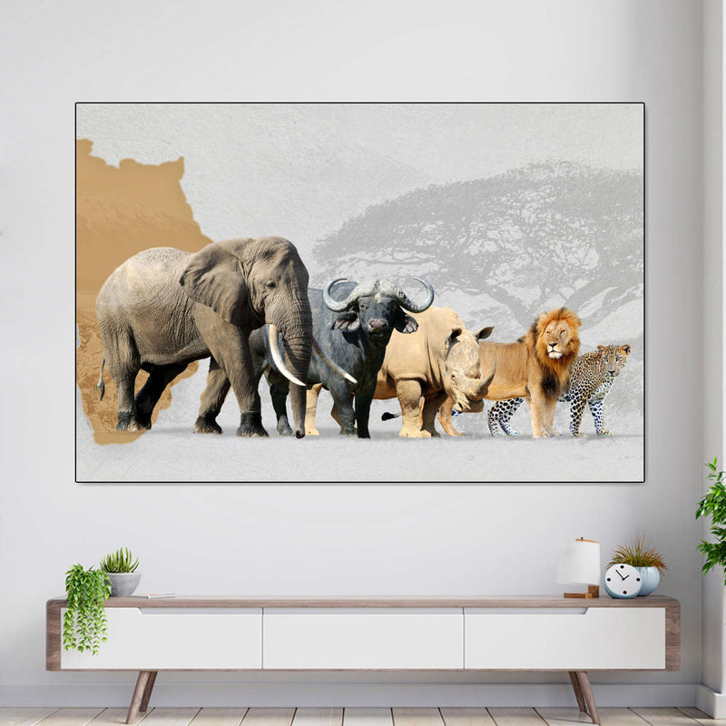 Iconic Safari Animals Wall Art