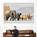 Iconic Safari Animals Wall Art