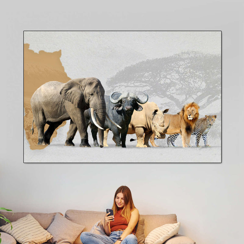 Iconic Safari Animals Wall Art