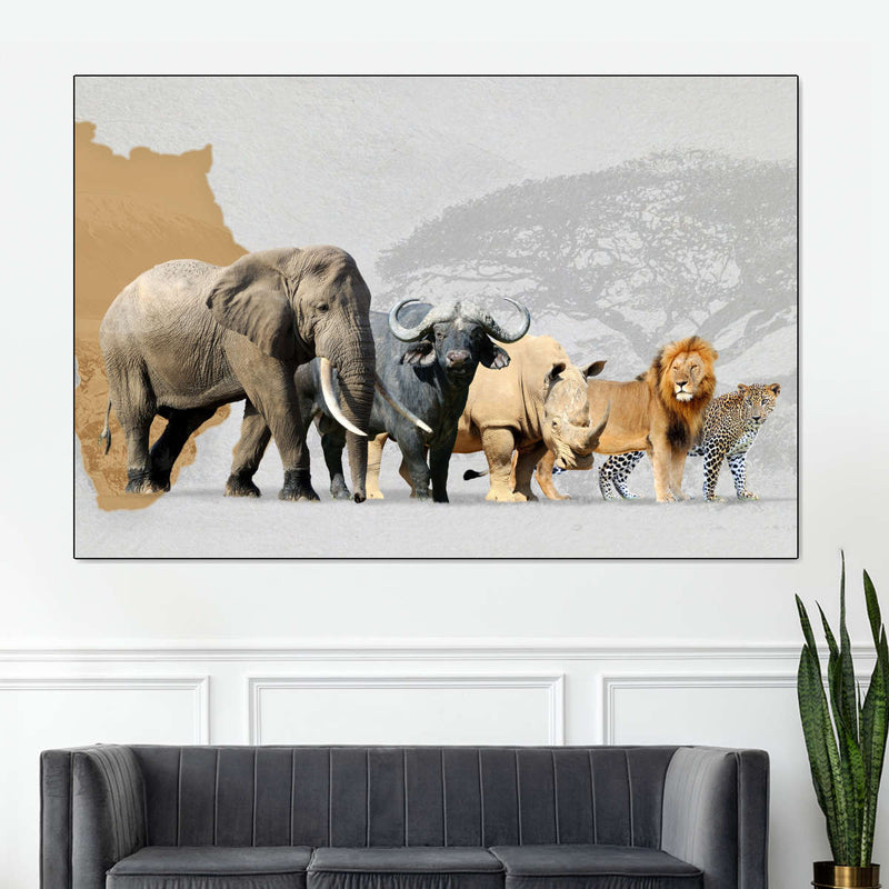 Iconic Safari Animals Wall Art