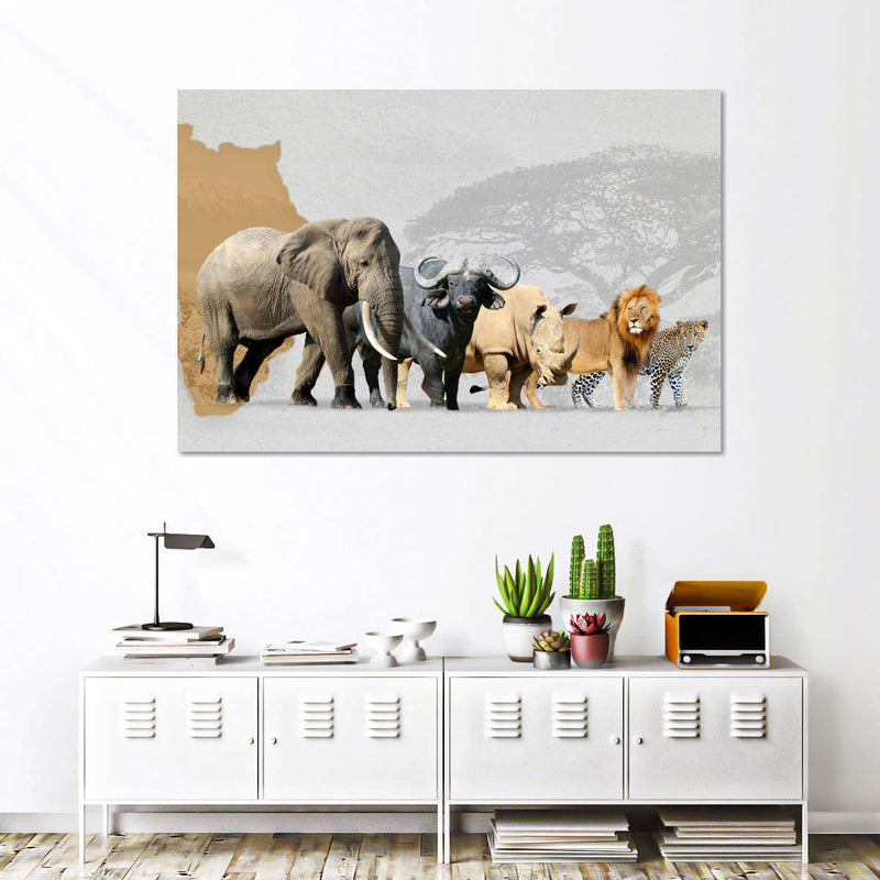 Iconic Safari Animals Wall Art