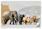 Iconic Safari Animals Wall Art