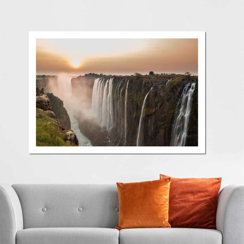 Victoria Falls Sunset Wall Art