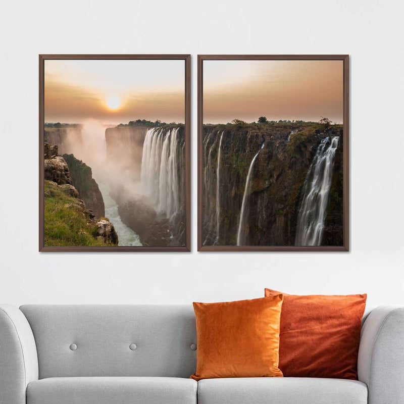 Victoria Falls Sunset Wall Art