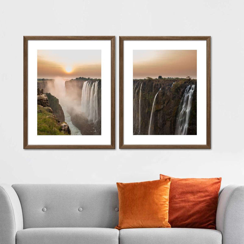 Victoria Falls Sunset Wall Art