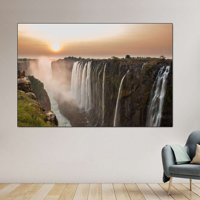 Victoria Falls Sunset Wall Art