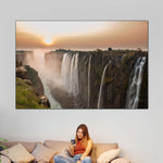 Victoria Falls Sunset Wall Art