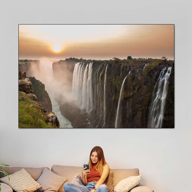 Victoria Falls Sunset Wall Art