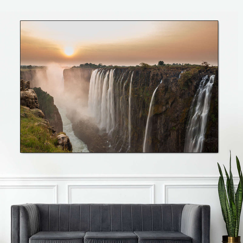 Victoria Falls Sunset Wall Art