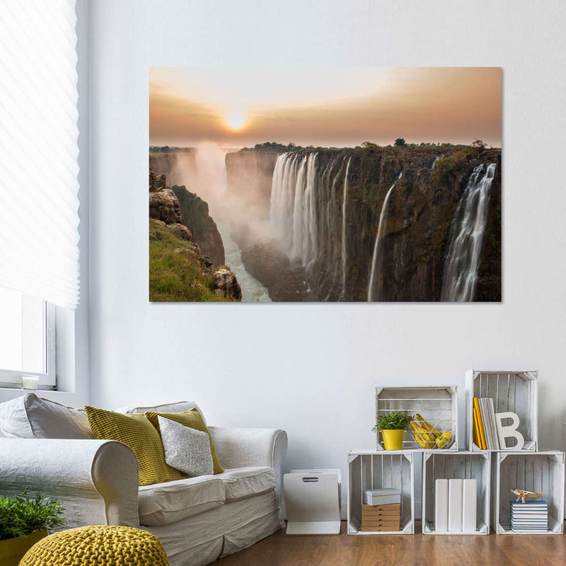 Victoria Falls Sunset Wall Art