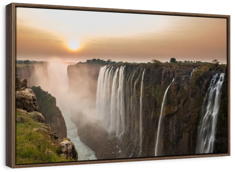 Victoria Falls Sunset Wall Art