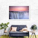 Sunset At Victoria Falls Wall Art