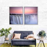 Sunset At Victoria Falls Wall Art