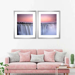 Sunset At Victoria Falls Wall Art