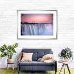 Sunset At Victoria Falls Wall Art