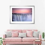 Sunset At Victoria Falls Wall Art