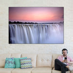Sunset At Victoria Falls Wall Art