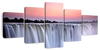 Sunset At Victoria Falls Wall Art