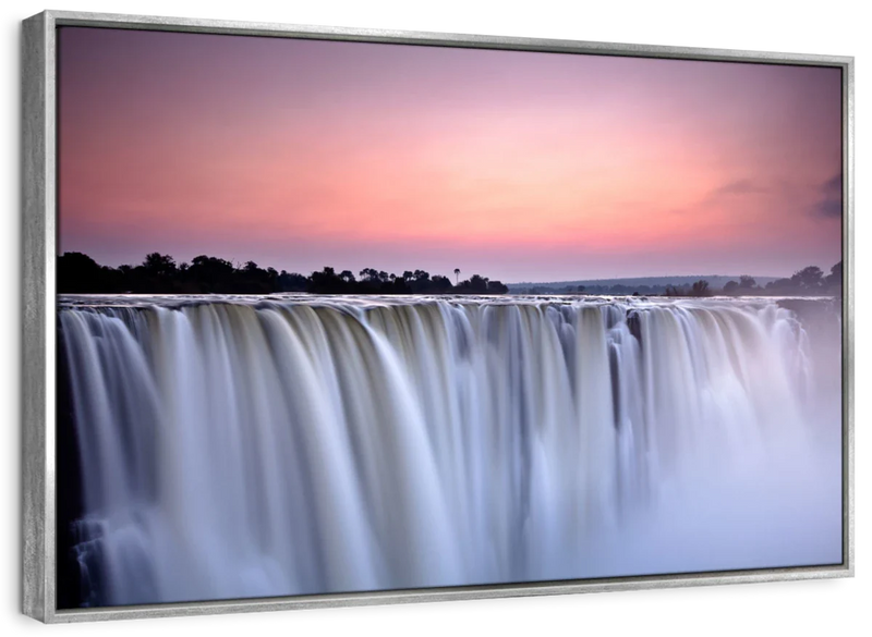 Sunset At Victoria Falls Wall Art