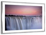 Sunset At Victoria Falls Wall Art