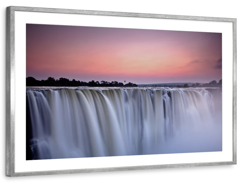 Sunset At Victoria Falls Wall Art