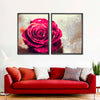 Textured Grunge Rose Wall Art