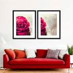 Textured Grunge Rose Wall Art