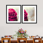 Textured Grunge Rose Wall Art