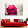 Textured Grunge Rose Wall Art