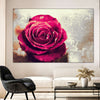 Textured Grunge Rose Wall Art