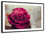 Textured Grunge Rose Wall Art